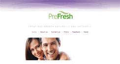 Desktop Screenshot of prefresh.co.nz