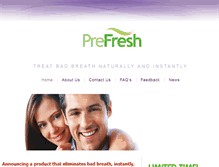 Tablet Screenshot of prefresh.co.nz
